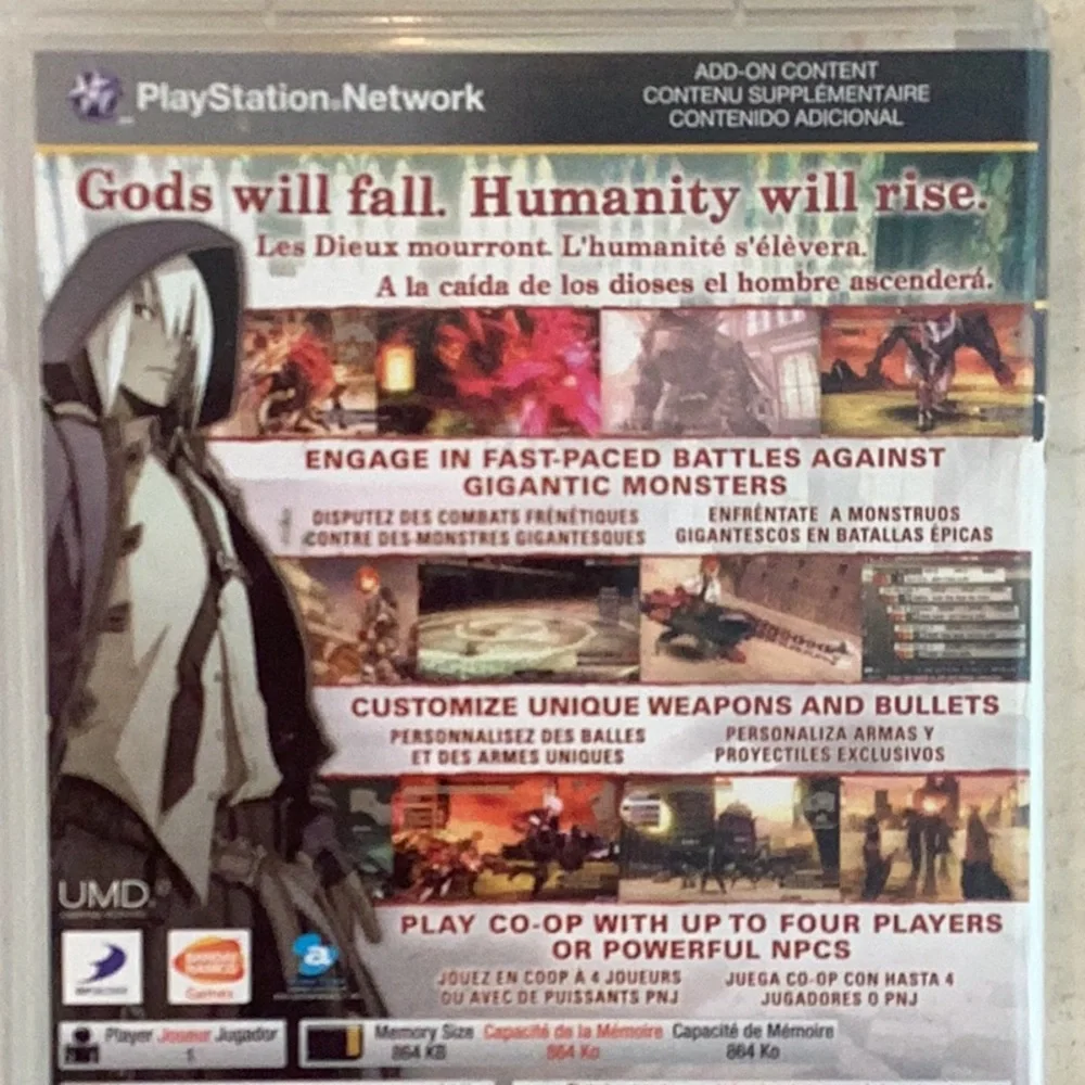 Gods Eater Burst PSP Game Sony UMD PlayStation CIB